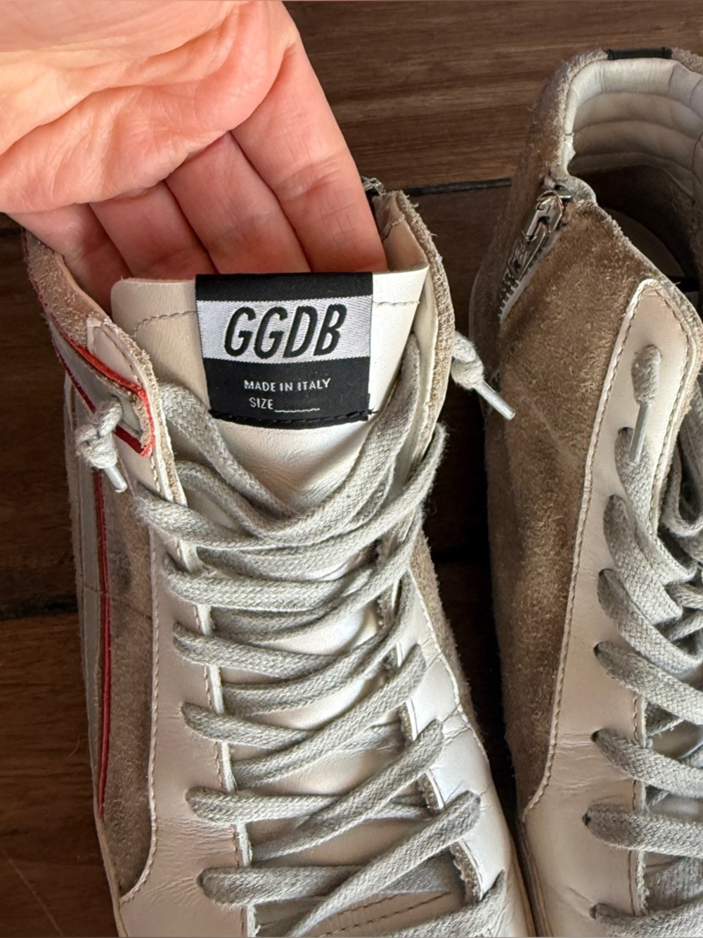 Golden Goose Suede and Leather Slide Sneakers - Picture 8 of 12